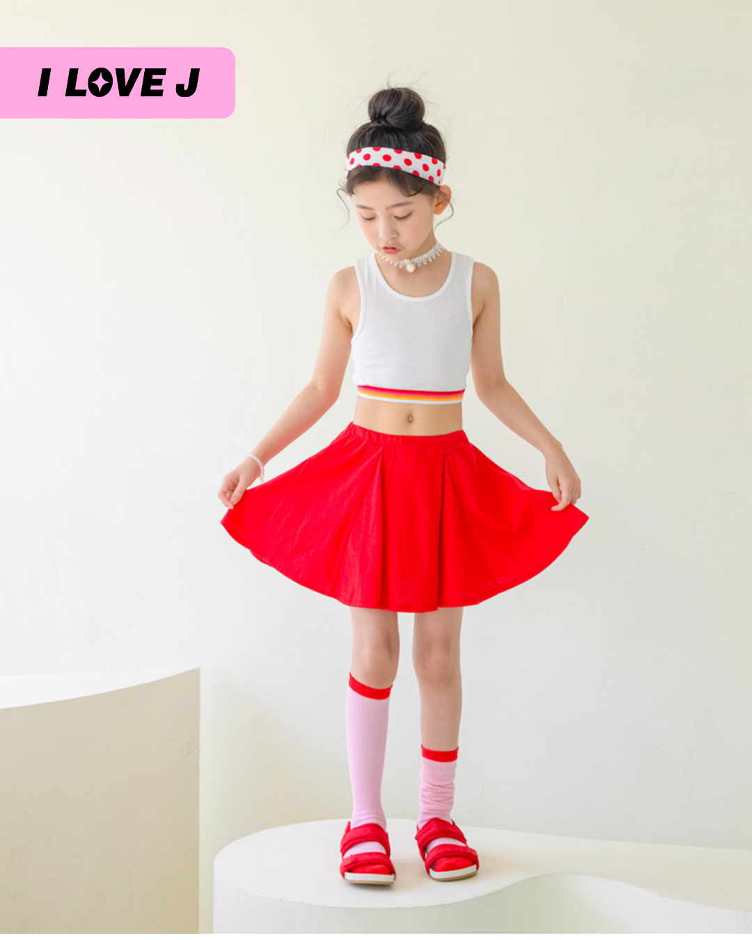Round Flare Skirt With Inner Shorts