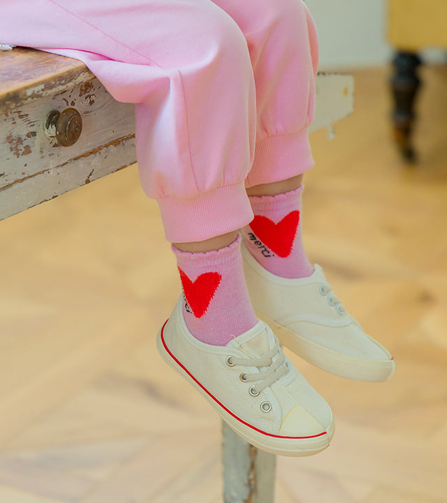 M. Rabbit Heart Socks 2-piece set