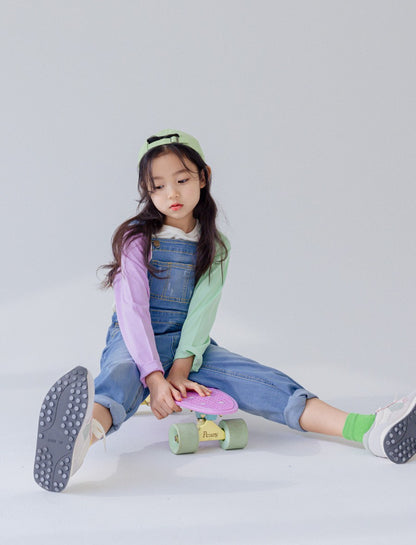 [PRE-ORDER] Kids Unisex Stretchy Baggy Overalls – Lightweight Suspender Pants