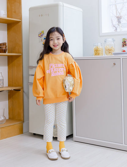 [PRE-ORDER] FLORAL Print Girls Bootcut Leggings – Soft Modal Cotton Stretch Pants