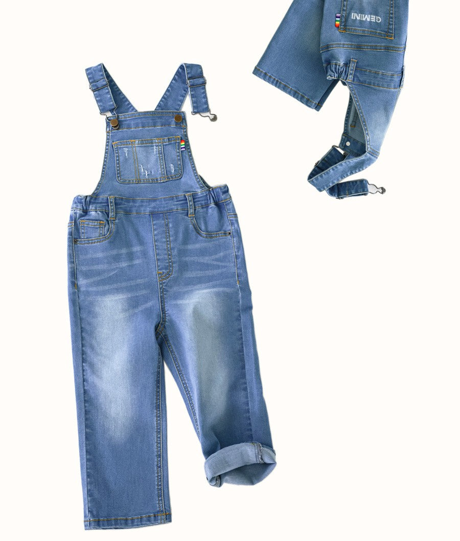 [PRE-ORDER] Kids Unisex Stretchy Baggy Overalls – Lightweight Suspender Pants