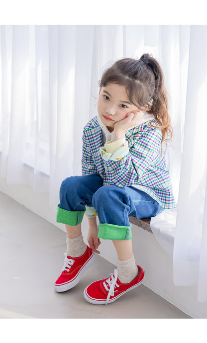 [PRE-ORDER] Kids Unisex Checkered Suit Jacket – Stretch Plaid Blazer