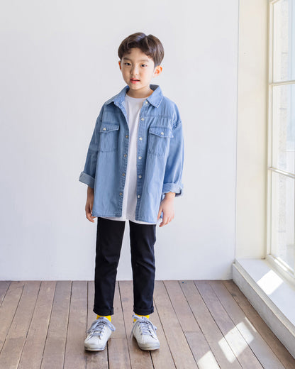 [PRE-ORDER] Kids Unisex Double Pocket Skinny Pants – Stretch Cotton Slim-Fit Trousers