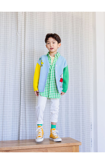 [PRE-ORDER] Kids Unisex Snoopy Ribbon Knit Cardigan