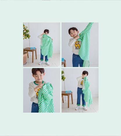 [PRE-ORDER] Kids Smile Check Unisex Oversized Long Sleeve Shirt