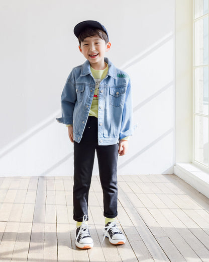 [PRE-ORDER] Kids Unisex Double Pocket Skinny Pants – Stretch Cotton Slim-Fit Trousers