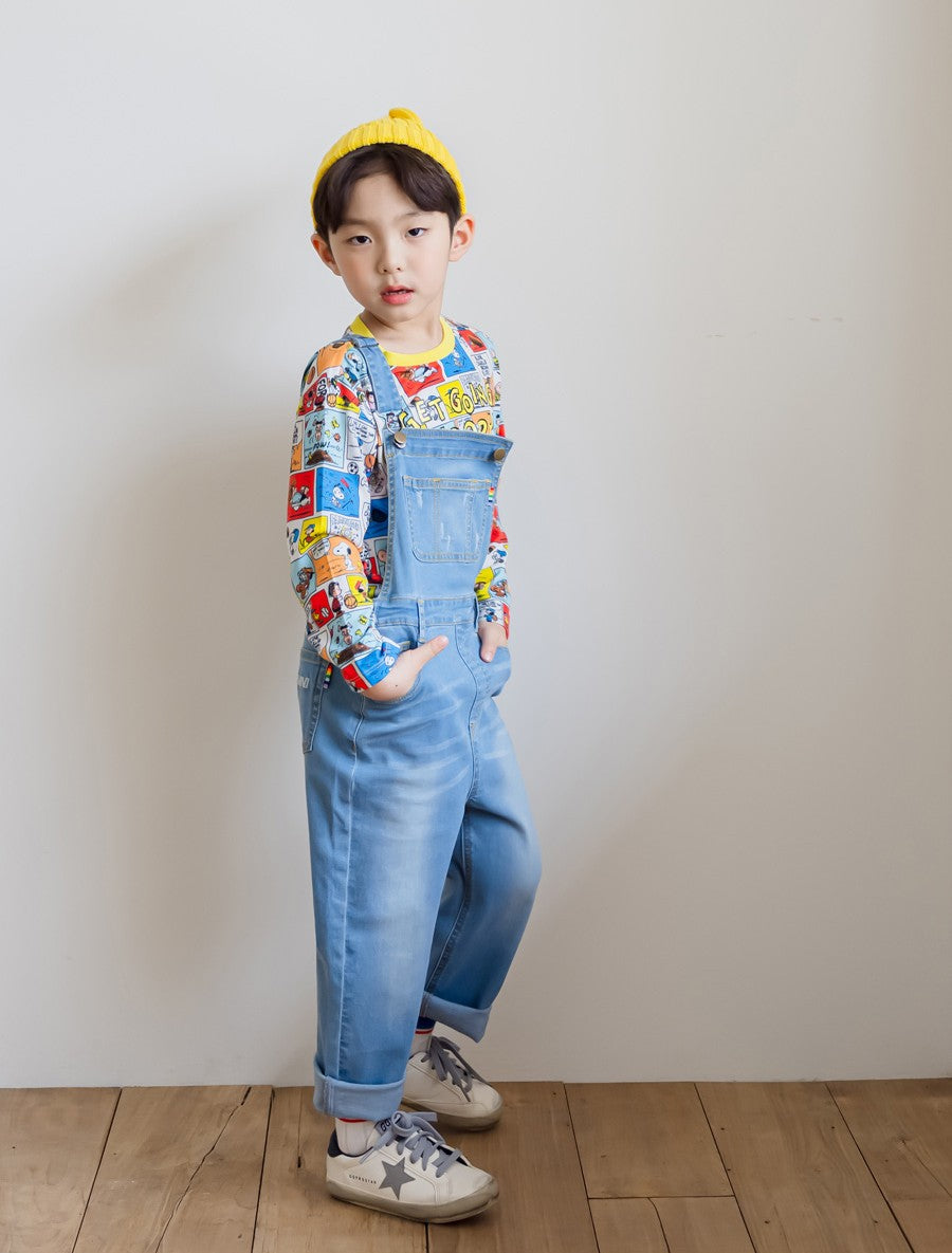 [PRE-ORDER] Kids Unisex Stretchy Baggy Overalls – Lightweight Suspender Pants
