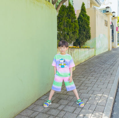 [PRE-ORDER] Kids Unisex Summer Stripe Shorts – Lightweight Cotton 5/10 Pants