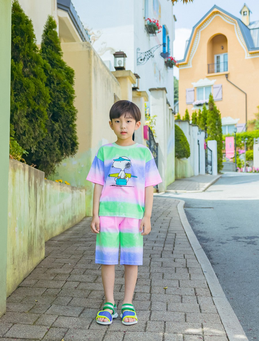 [PRE-ORDER] Kids Unisex Summer Stripe Shorts – Lightweight Cotton 5/10 Pants
