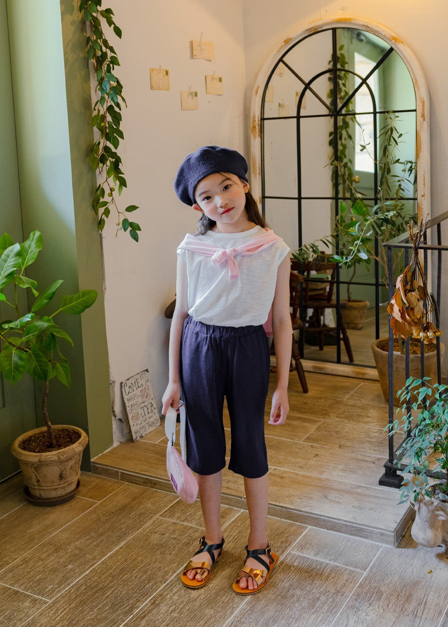 [PRE-ORDER] Kids Unisex Prime Linen 7/10 Pants – Breathable Summer Baggy Pants