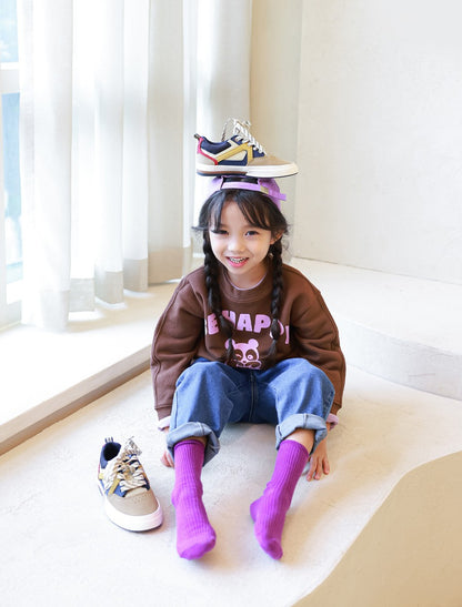 BE HAPPY: Cotton Unisex Pullover Sweatshirt