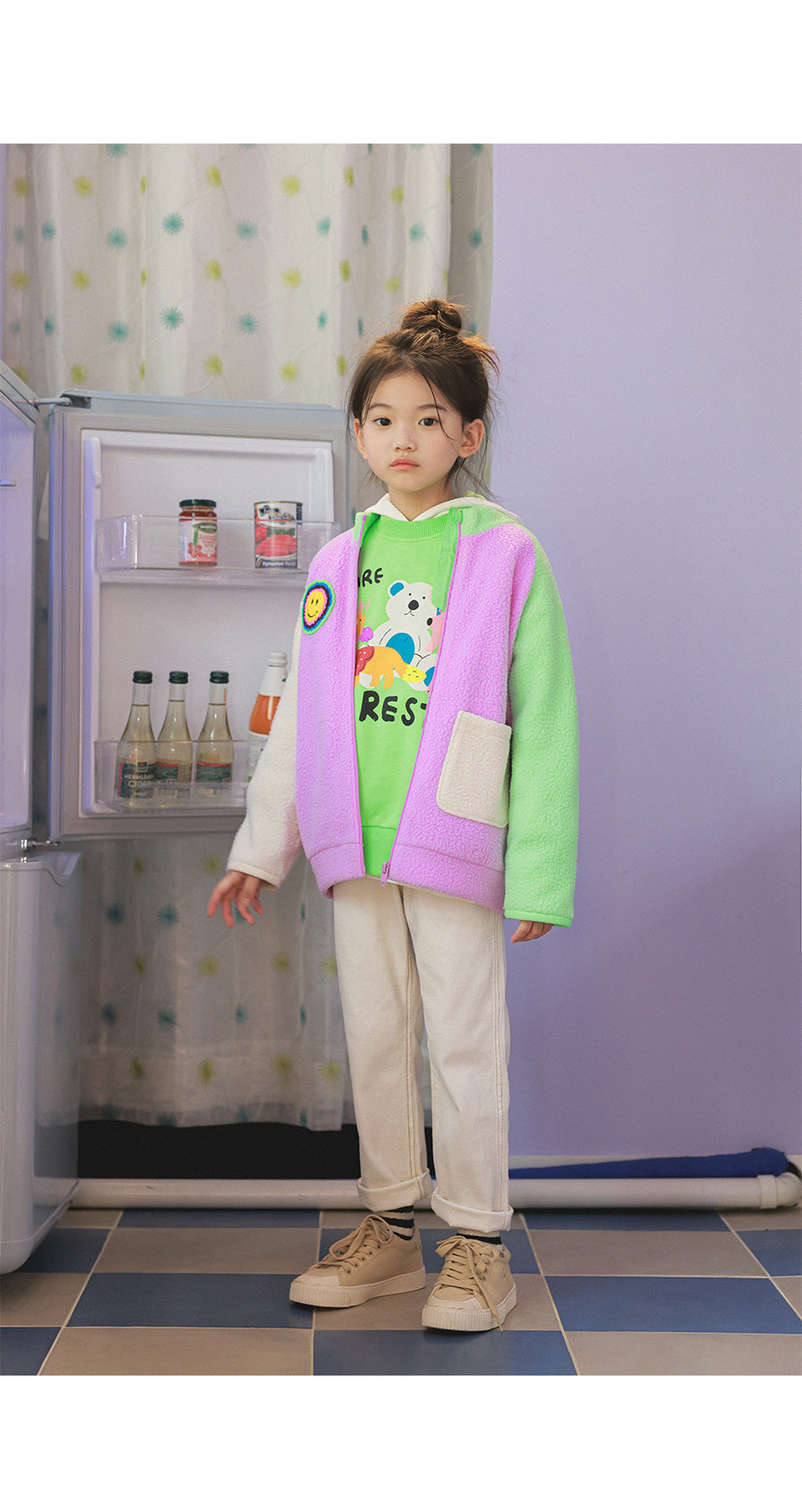 [PRE-ORDER] Kids Straight Cotton Pants with Color Stitch – Comfortable Daily Wear