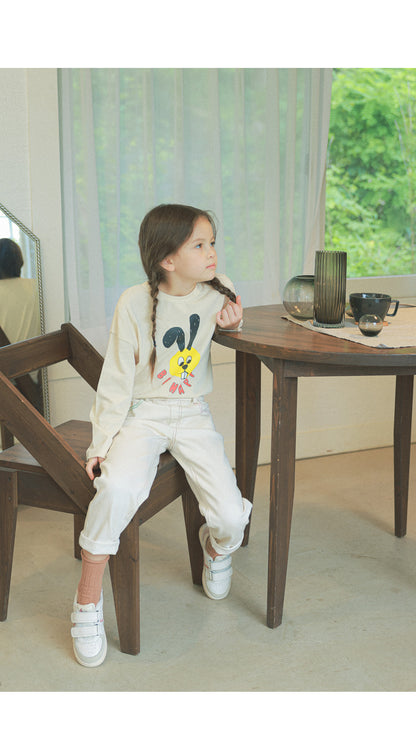 [PRE-ORDER] Kids Straight Cotton Pants with Color Stitch – Comfortable Daily Wear