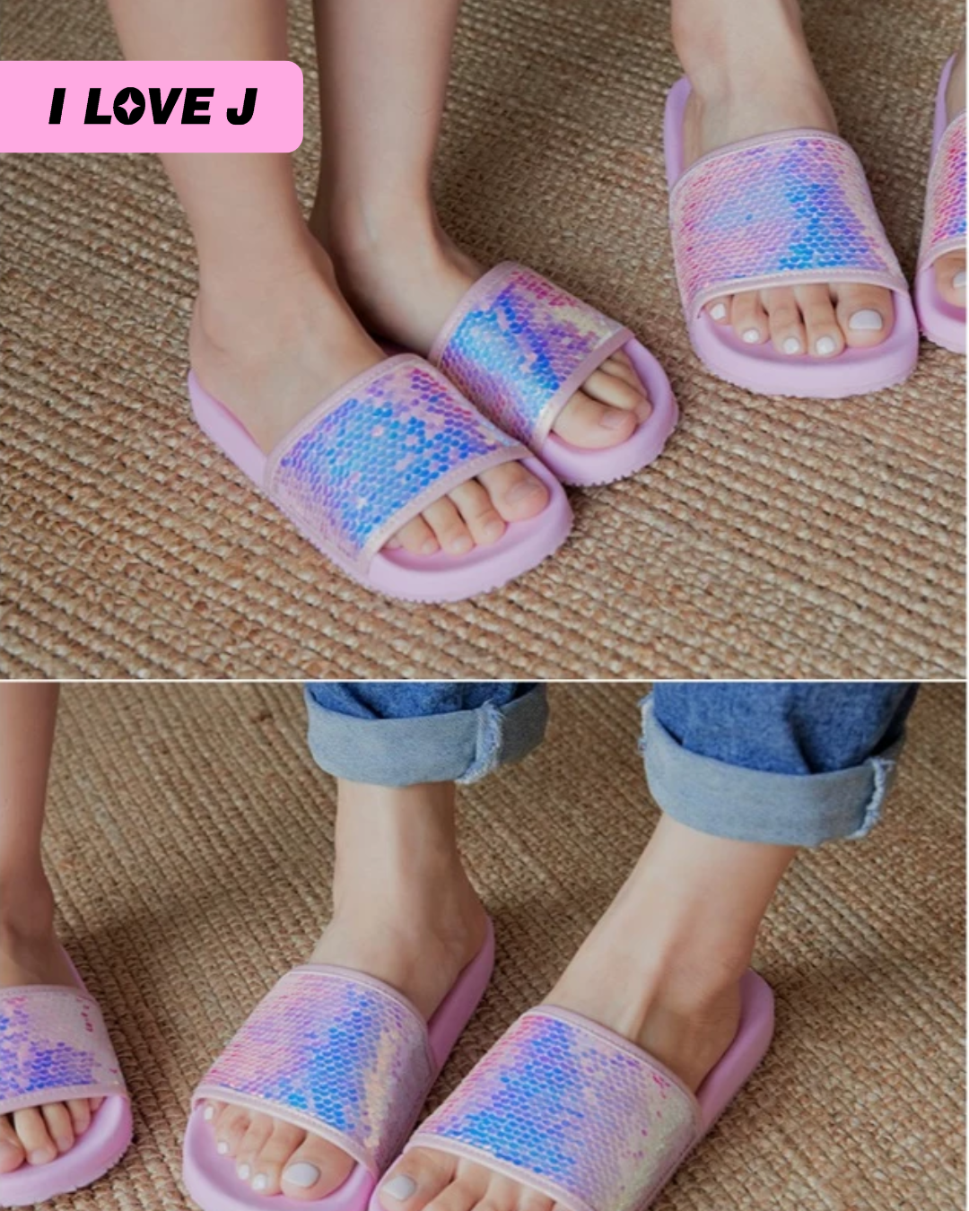 Mermaid Sequin Slippers