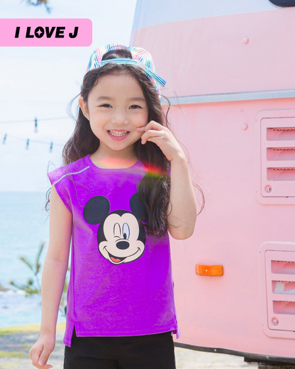 Mickey Mouse Cartoon Unisex Cotton Shirt Top