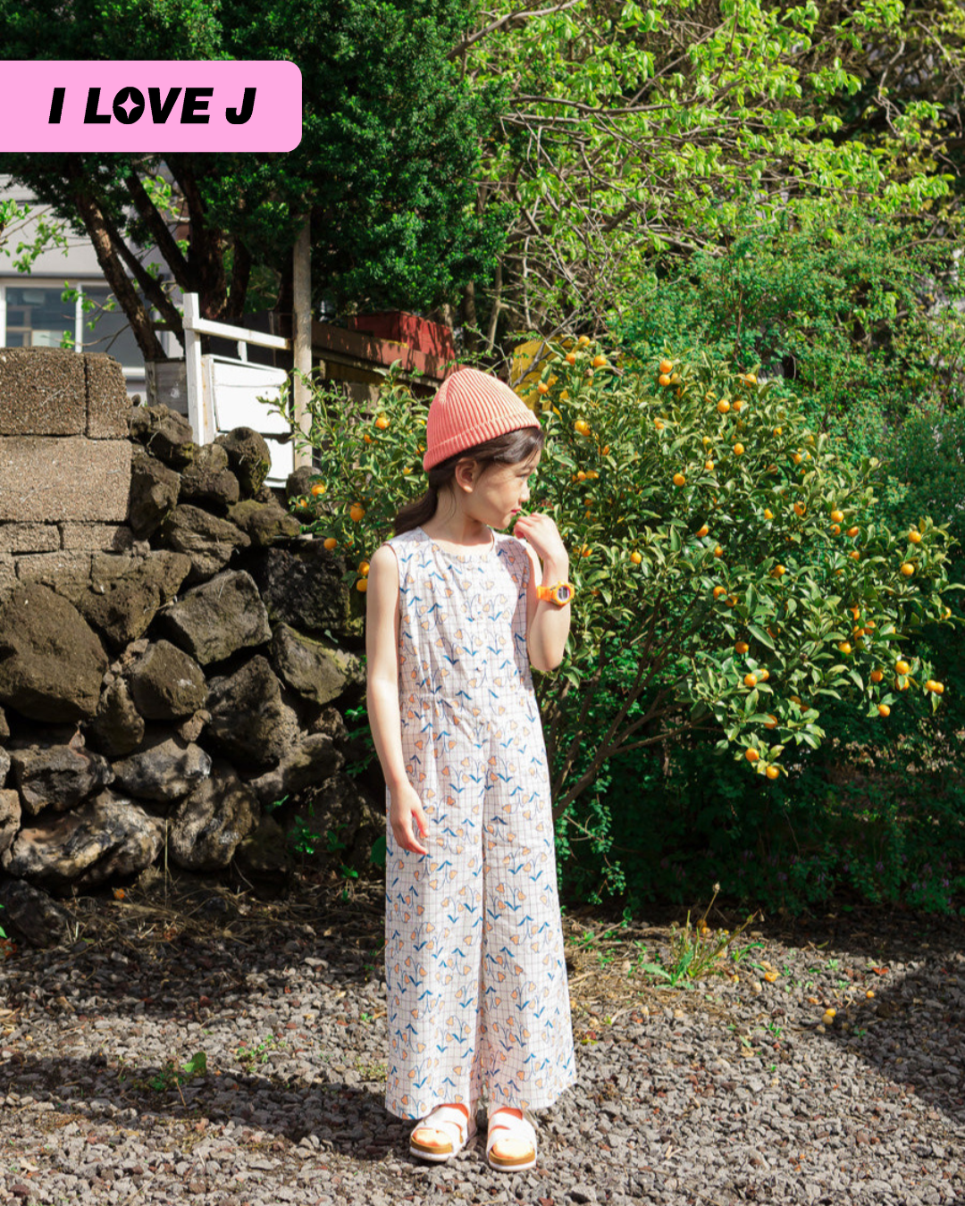 MINA Lightweight Cotton Checkered Floral Jumpsuit