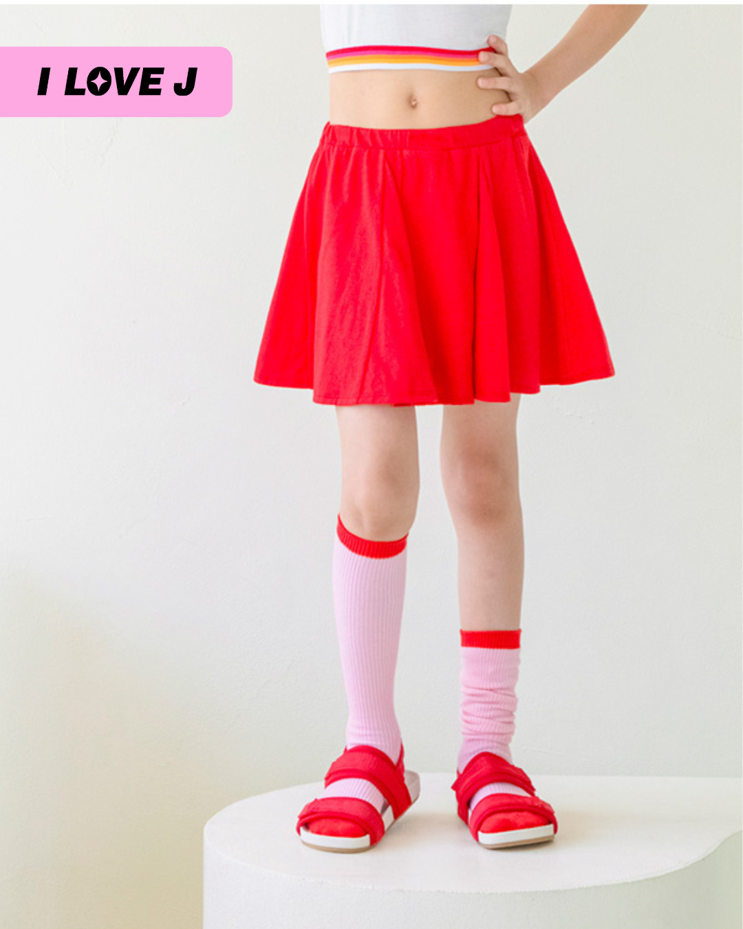 Round Flare Skirt With Inner Shorts