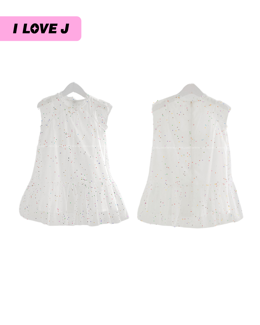 Ola Polka Dot Mesh Party Dress