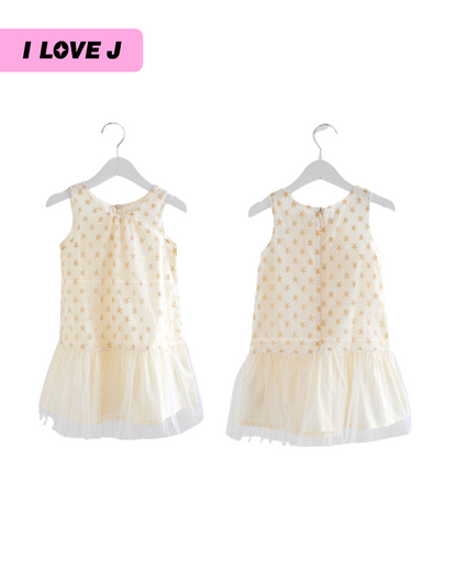 Metal Star Lace Dress