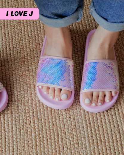 Mermaid Sequin Slippers