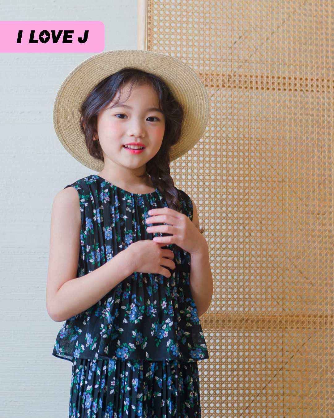KOI Sleeveless Floral Chiffon Top for Girls