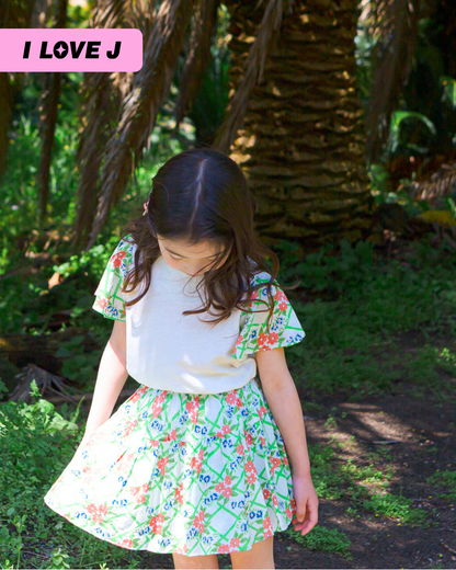Dumble Garden Comfortable Floral Skirt