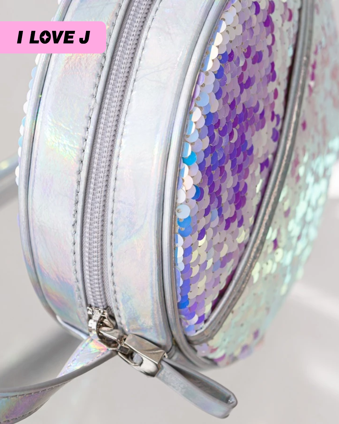 Sequin Round Crossbody Kids Bag