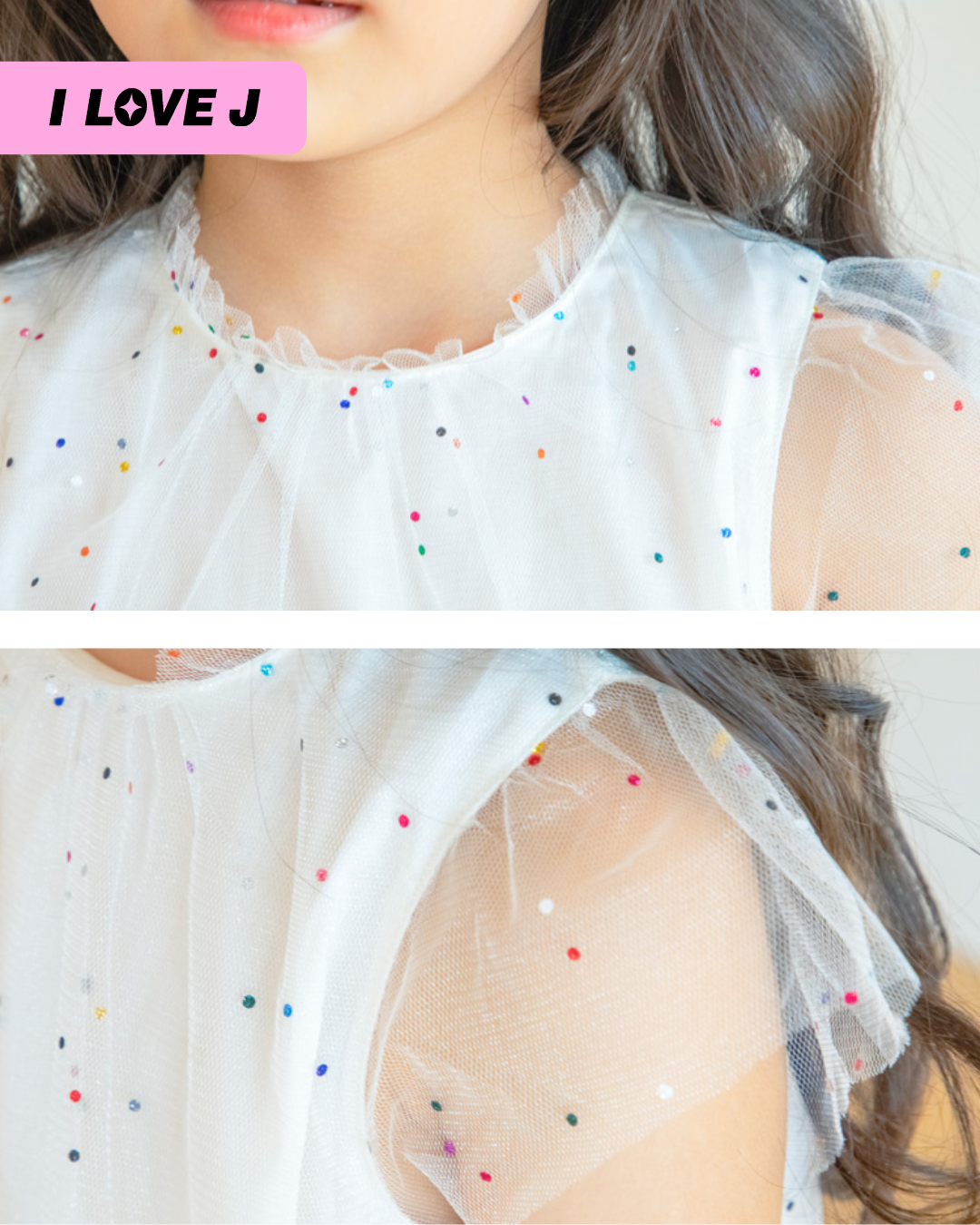 Ola Polka Dot Mesh Party Dress