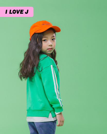 KEEP GOING Unisex Green Cotton Pullover Sweatshirt