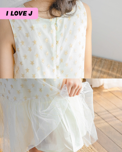 Metal Star Lace Dress