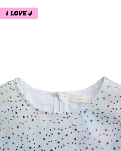 Rainbow Star Lace Dress
