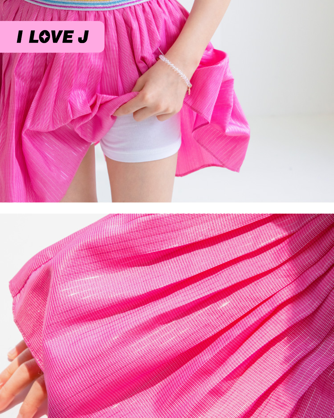 Casual Pleated Skirt