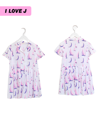 Cute Button-Up Yacht Dress