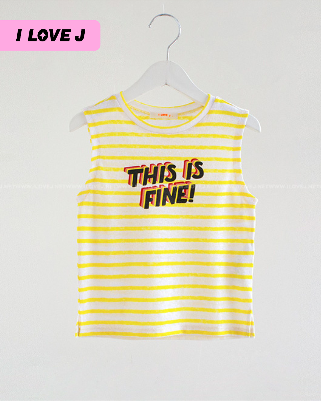 Fine Stripe Unisex Sleeveless Top