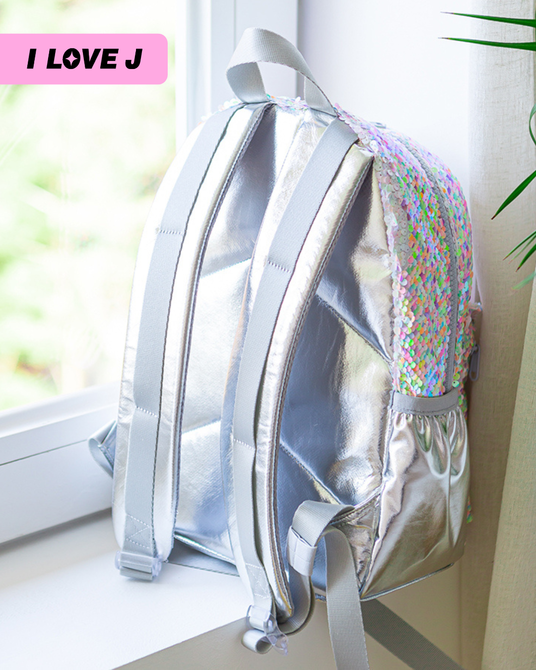 CHARM Fun Sparkly Sequin Backpack