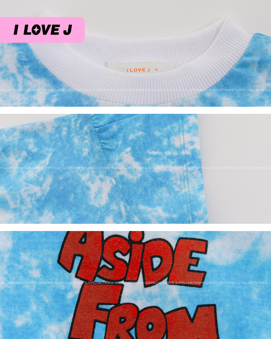 NAYEOM Tie-Dye Short Sleeve Summer Dress