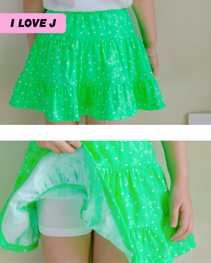 Forest Shirring Skirt