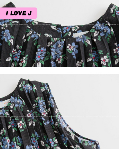 KOI Sleeveless Floral Chiffon Top for Girls