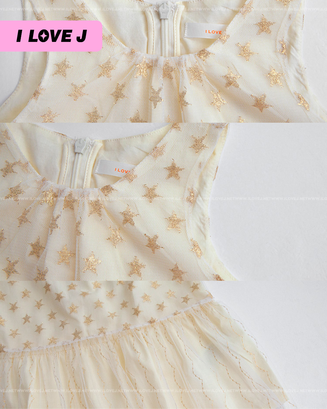 Metal Star Lace Dress