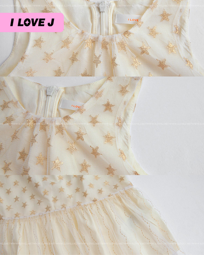 Metal Star Lace Dress