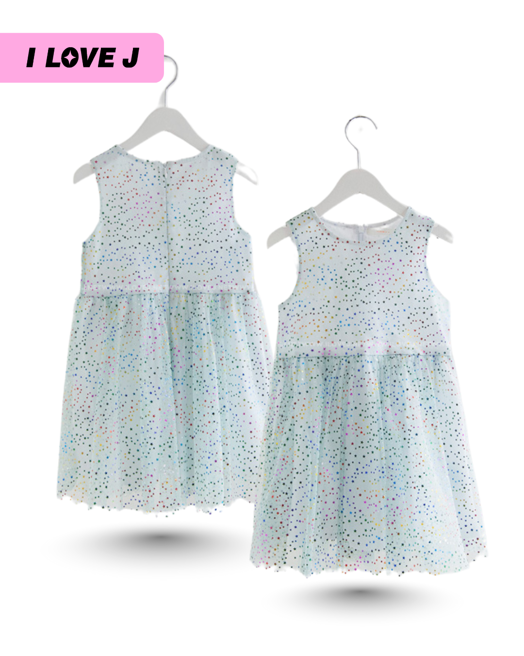 Rainbow Star Lace Dress