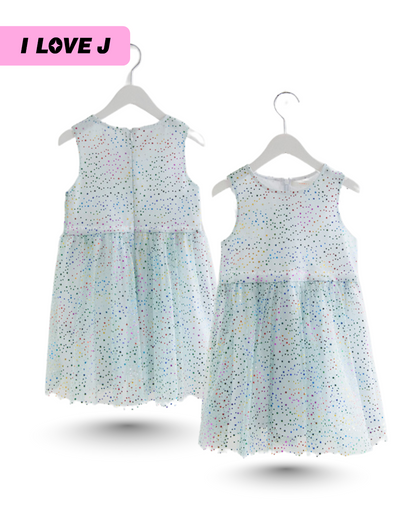 Rainbow Star Lace Dress