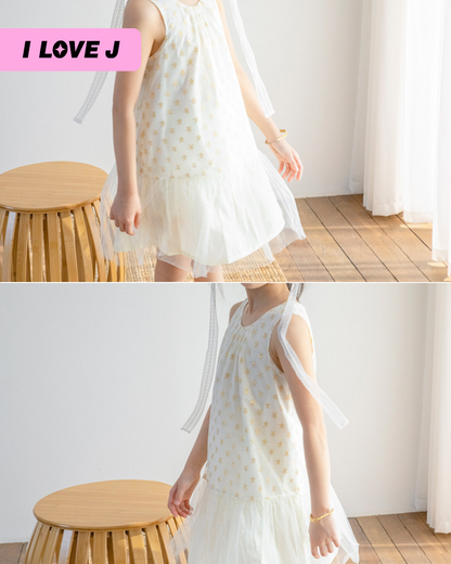Metal Star Lace Dress