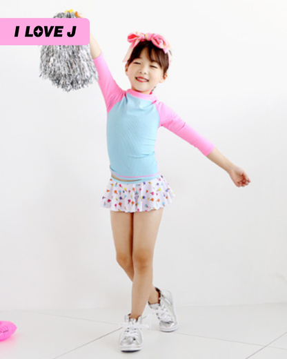 ICE CREAM Polyester Longsleeve Rash Guard Set