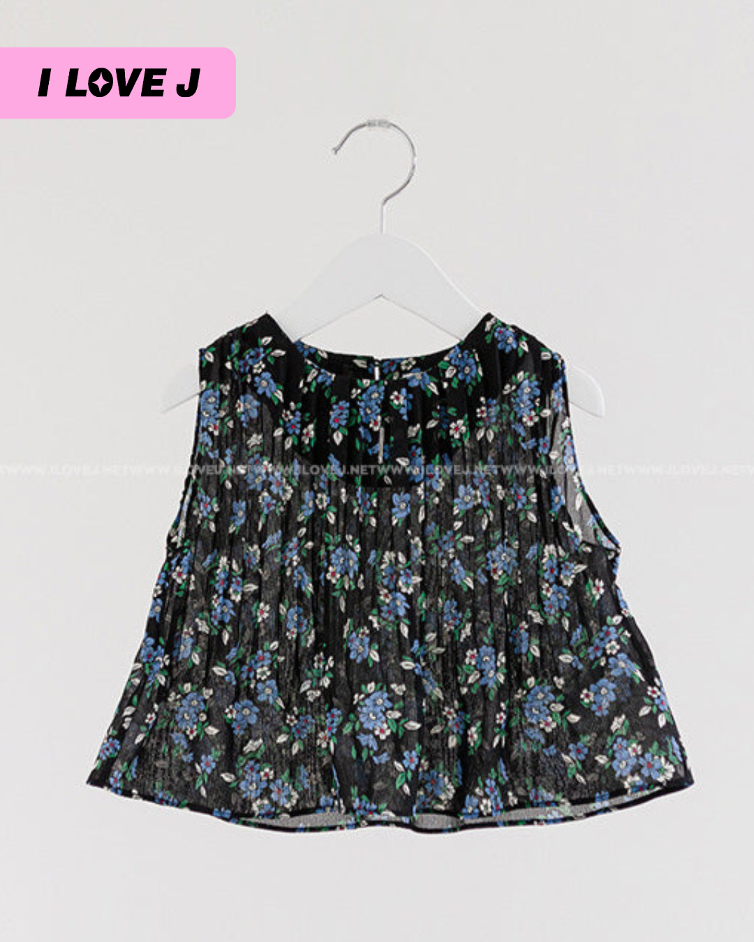 KOI Sleeveless Floral Chiffon Top for Girls