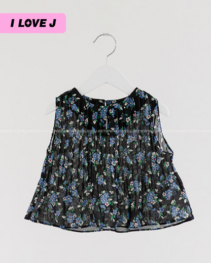 KOI Sleeveless Floral Chiffon Top for Girls