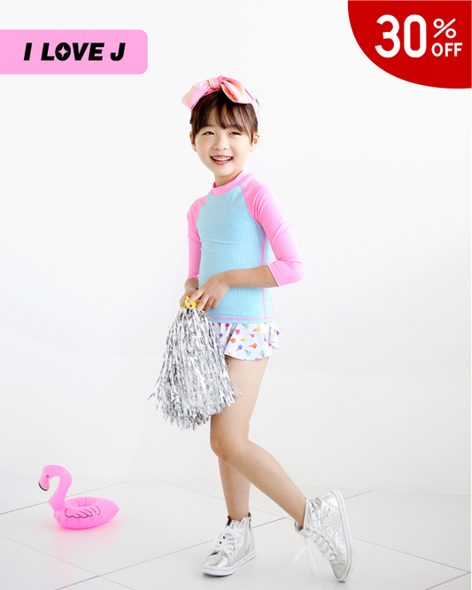 ICE CREAM Polyester Longsleeve Rash Guard Set