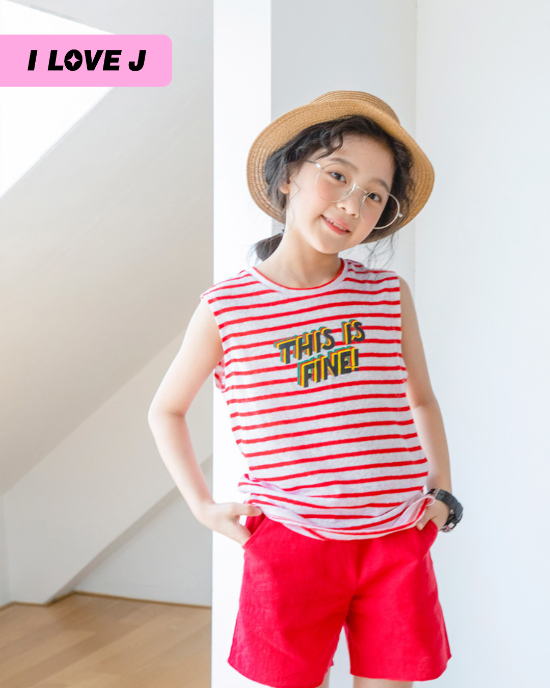 LURI Cotton Stripe Sleeveless Unisex Top