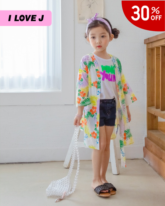 AROHA Cotton Tropical Summer Unisex Robe