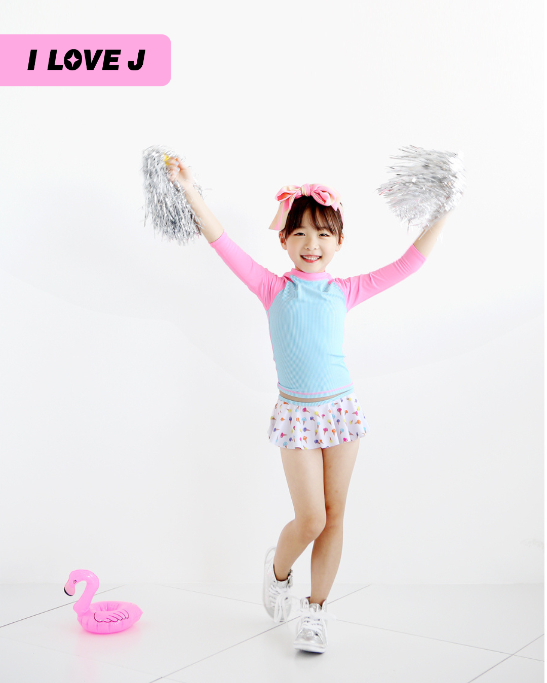 ICE CREAM Polyester Longsleeve Rash Guard Set